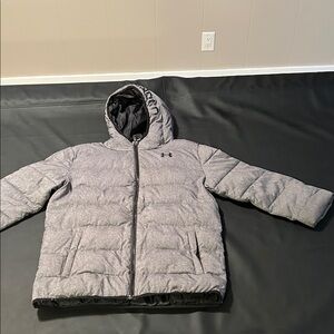 Under Armour Kids Heather Gray Puffer Coat